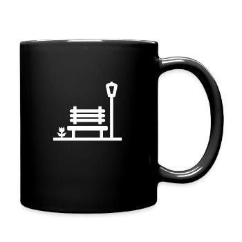 Bank landscape - Full Colour Mug - black - Right