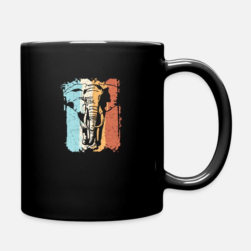 éléphant - Mug uni - noir