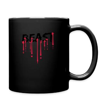 goutte de sang bodybuilder bête mode monstre fort - Mug uni - noir - Droite