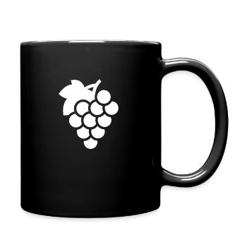 Bunches of grapes - Full Colour Mug - black - Right