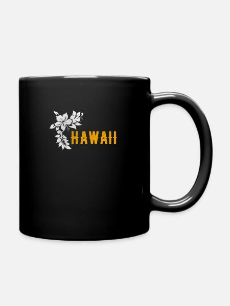 Hawaii - Tasse einfarbig - Schwarz