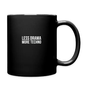 Techno music | Electro Psychedelic Trance Gifts - Full Colour Mug - black - Right