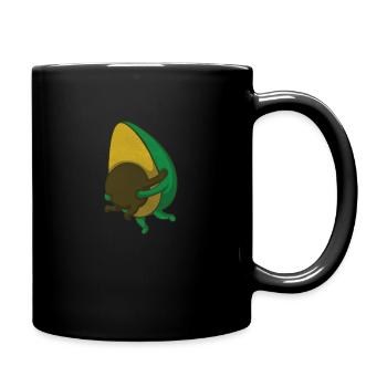 Avocado - Tasse einfarbig - Schwarz - Rechts