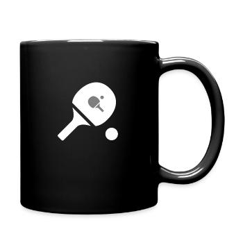 Tischtennis - Tasse einfarbig - Schwarz - Rechts
