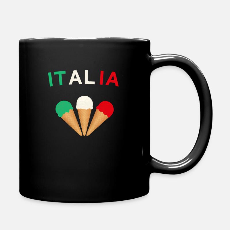 Italia Eis - Tasse einfarbig - Schwarz