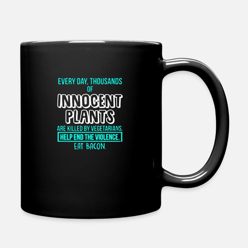 Sarcasme anti vegan - Mug uni - noir