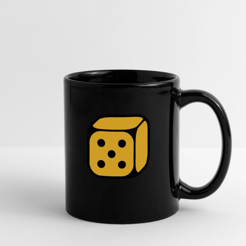 Dé Avec Numéro 5 (Cinq / 2C) Mug uni