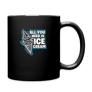 Ice Cream Ice Cream Ice Cream - Full Colour Mug - black - Right