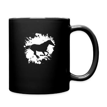 horses horse - Full Colour Mug - black - Right