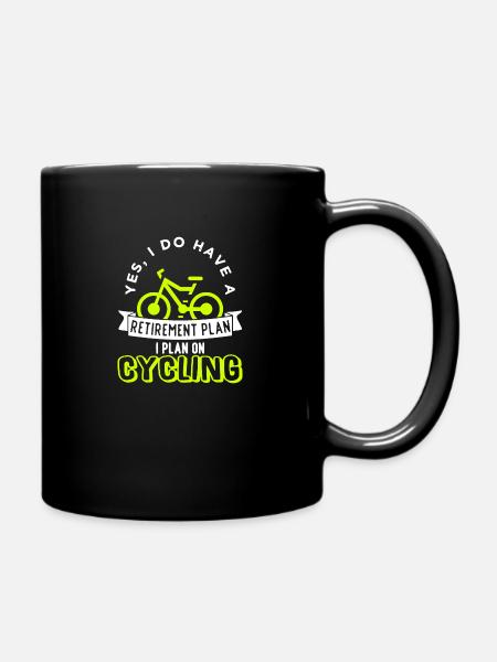 Bicycle Bike Cycling Cycling Cycling - Full Colour Mug - black