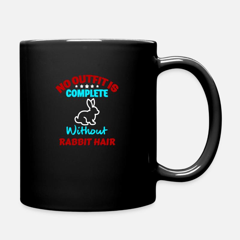 Hase Kaninchen - Tasse einfarbig - Schwarz
