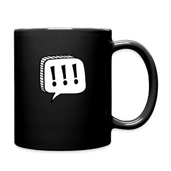 Exclamation mark - Full Colour Mug - black - Right