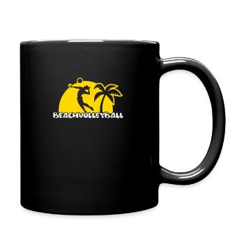Beach volleyball beach volleyball mer - Mug uni - noir - Droite