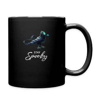 Restez Spooky Slogan Mystic Raven Crow - Mug uni - noir - Droite