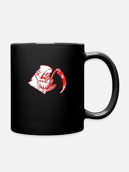 Tot mit blutiger Sense - Tasse einfarbig - Schwarz