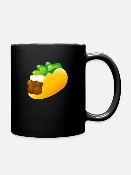 Smiley Tacco - Tasse einfarbig - Schwarz