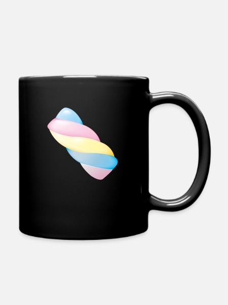 Smiley Marshmallow - Tasse einfarbig - Schwarz