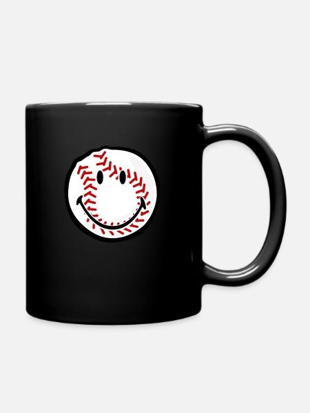 Smiley Baseball - Ensfarget kopp - svart