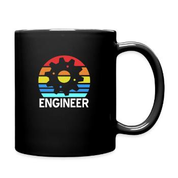 Engineer Civil Builder Mechanical Engineering Math - Full Colour Mug - black - Right