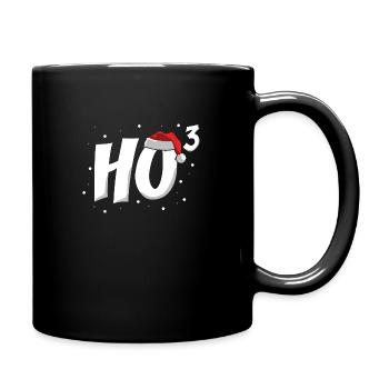 ho ho ho Weihnachts Motive - Tasse einfarbig - Schwarz - Rechts