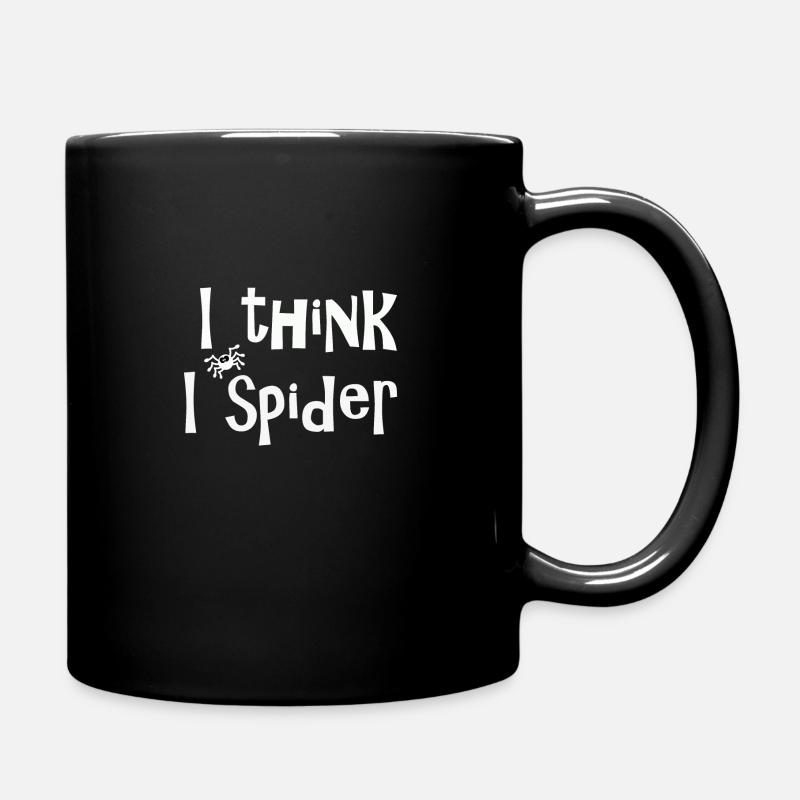 I think I spider white - Tasse einfarbig - Schwarz