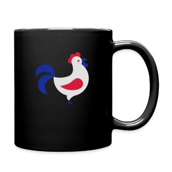 France Français Française French Frankreich - Tasse einfarbig - Schwarz - Rechts