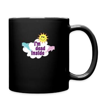 Je suis mort à l'intérieur - Mug uni - noir - Droite