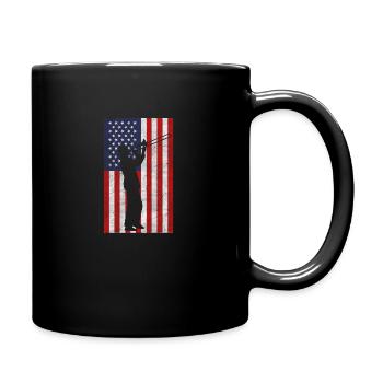 Trompette USA - Mug uni - noir - Droite