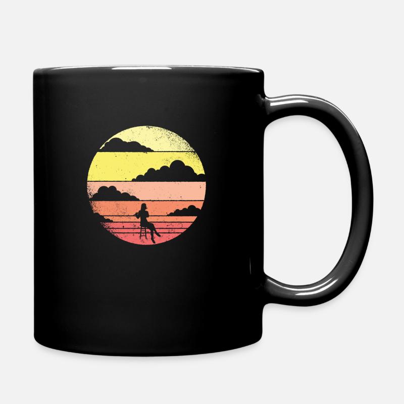 flûte - Mug uni - noir