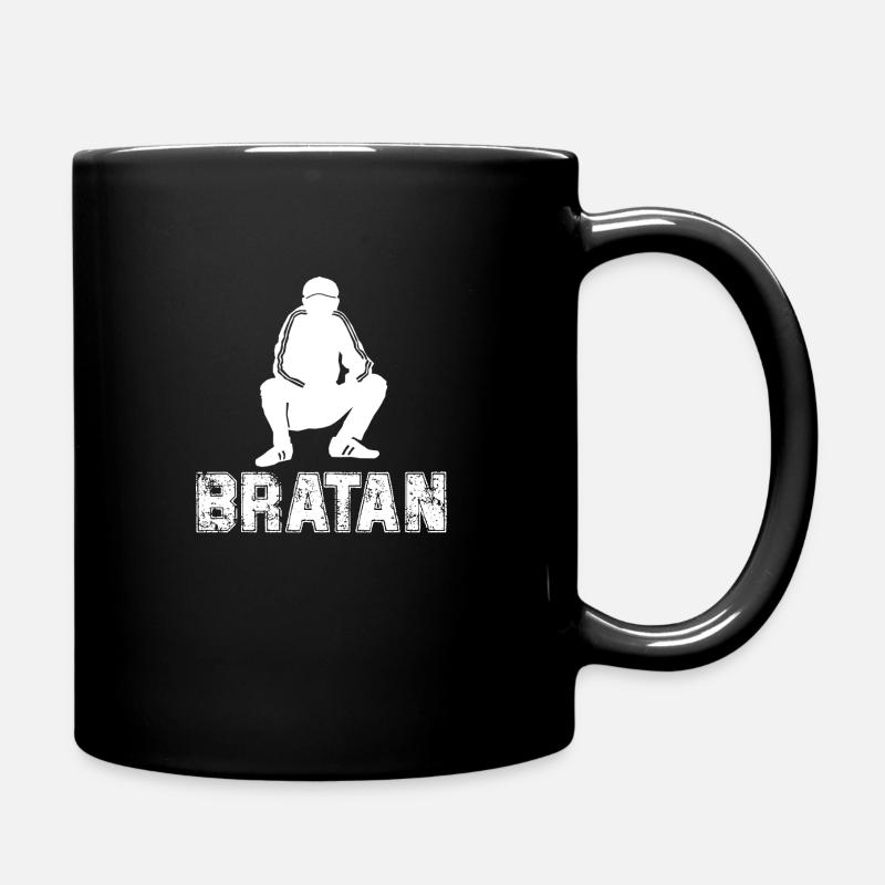Bratan gopnik style - Tasse einfarbig - Schwarz
