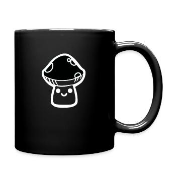 mushroom - Full Colour Mug - black - Right