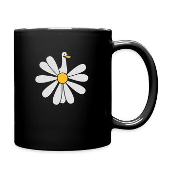 Daisies (b) - Full Colour Mug - black - Right