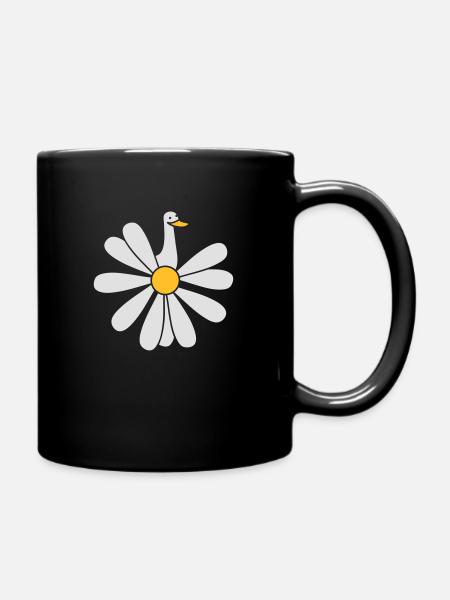 Daisies (b) - Full Colour Mug - black