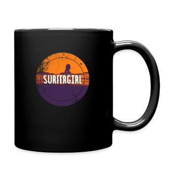 SURFERGIRL - Full Colour Mug - black - Right