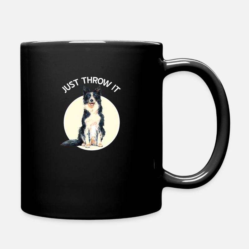 Border Collie - Tasse einfarbig - Schwarz