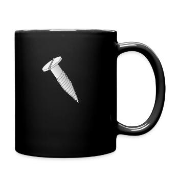 Slotted screw - Full Colour Mug - black - Right