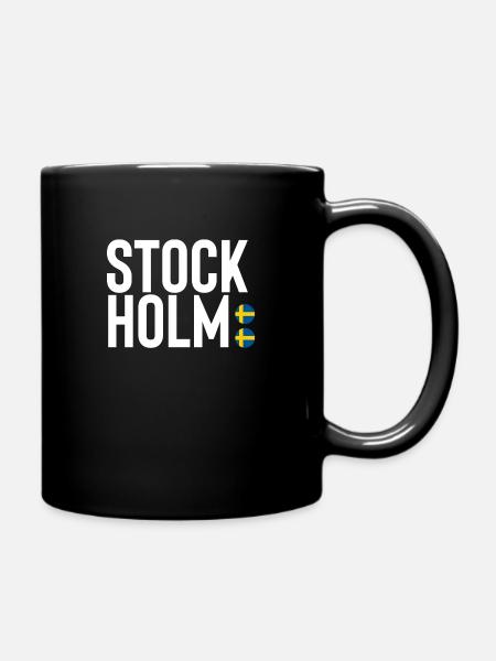 stockholm - Full Colour Mug - black