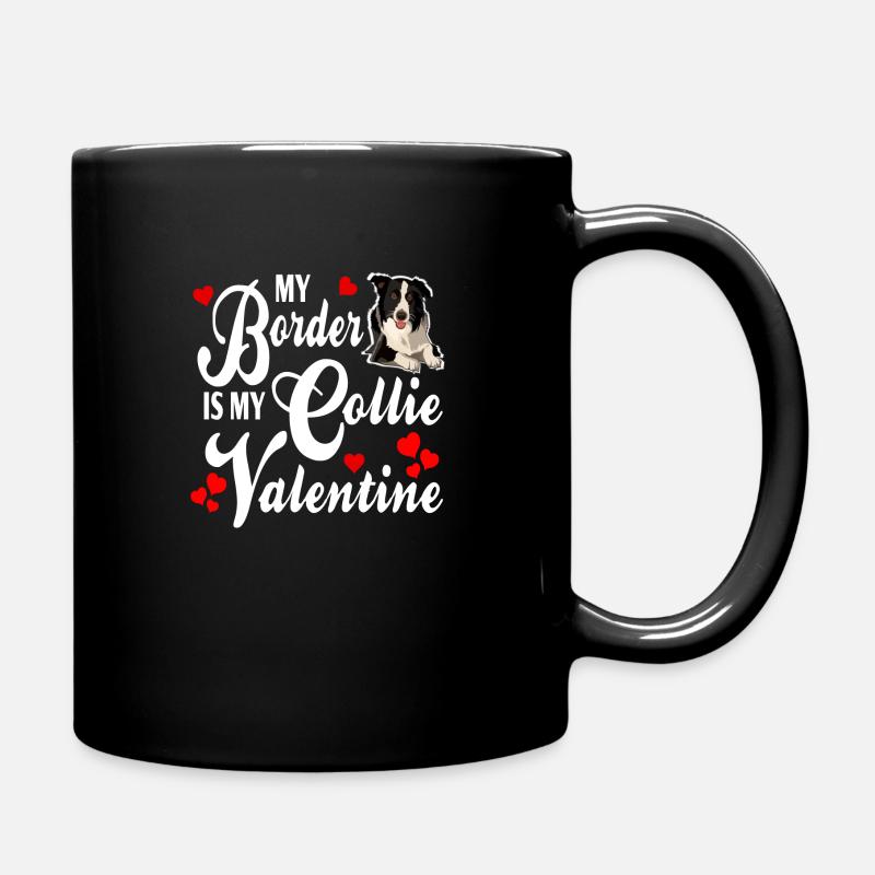 Border Collie - Full Colour Mug - black
