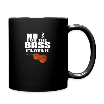contrebasse - Mug uni - noir - Droite