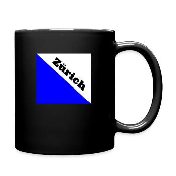Zürich - Tasse einfarbig - Schwarz - Rechts