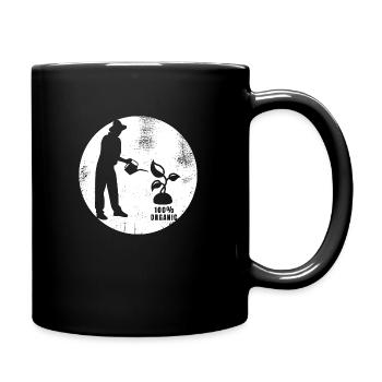 Organic gardener - Full Colour Mug - black - Right