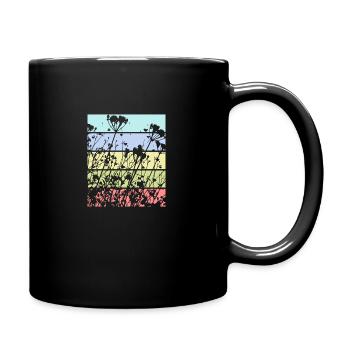 Spring floral pattern - Full Colour Mug - black - Right