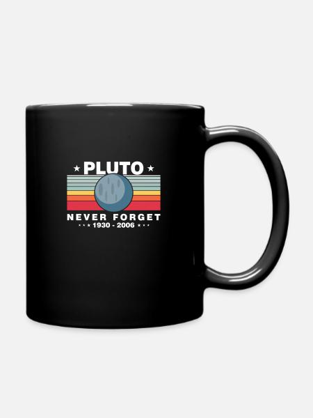 Pluto Zwerg Planet - Tasse einfarbig - Schwarz
