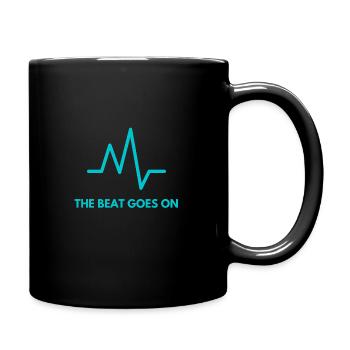 Vibration Frequency The Beat Goes On - Tasse einfarbig - Schwarz - Rechts