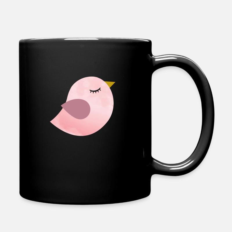 oiseau couleur d’eau bébé fille - Mug uni - noir