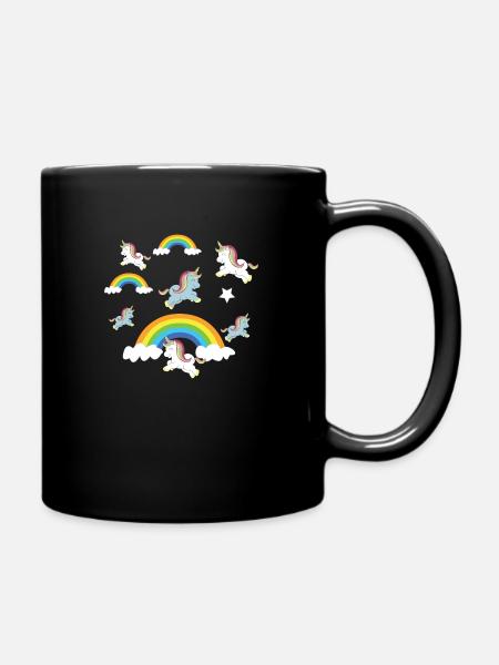 Licornes - Mug uni - noir