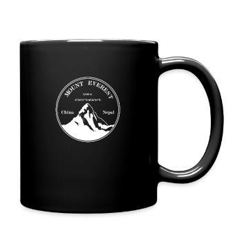 Mont Everest (blanc) - Mug uni - noir - Droite