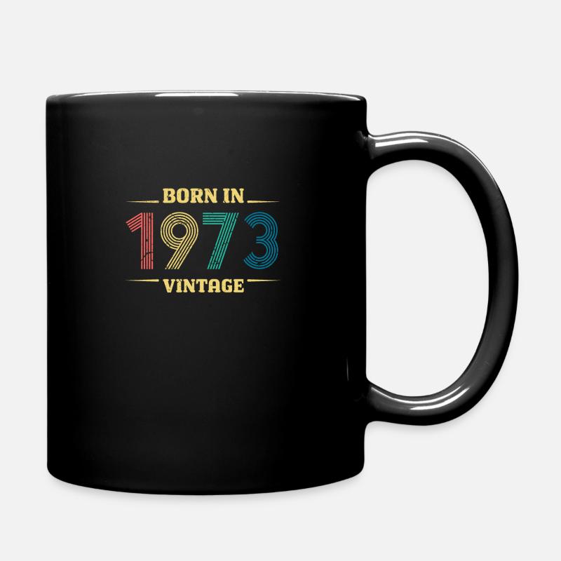 Anniversaire NÉ EN 1973 VINTAGE - Mug uni - noir
