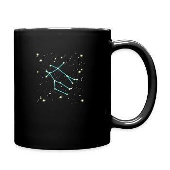 Conception de l'univers du signe du zodiaque Gémeaux - Mug uni - noir - Droite