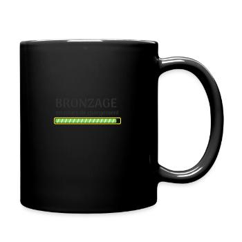 BRONZAGE EN COURS DE CHARGEMENT T-SHIRT ÉTÉ - Mug uni - noir - Droite